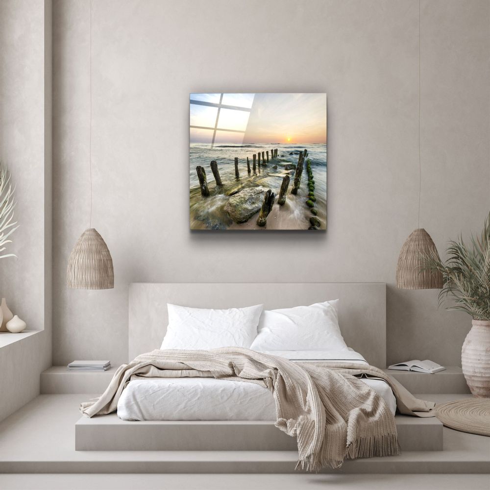Autres décorations murales - ・"Sunset"・Glass Wall Art | Artdesigna Glass Printing Wall Arts. - ARTDESIGNA