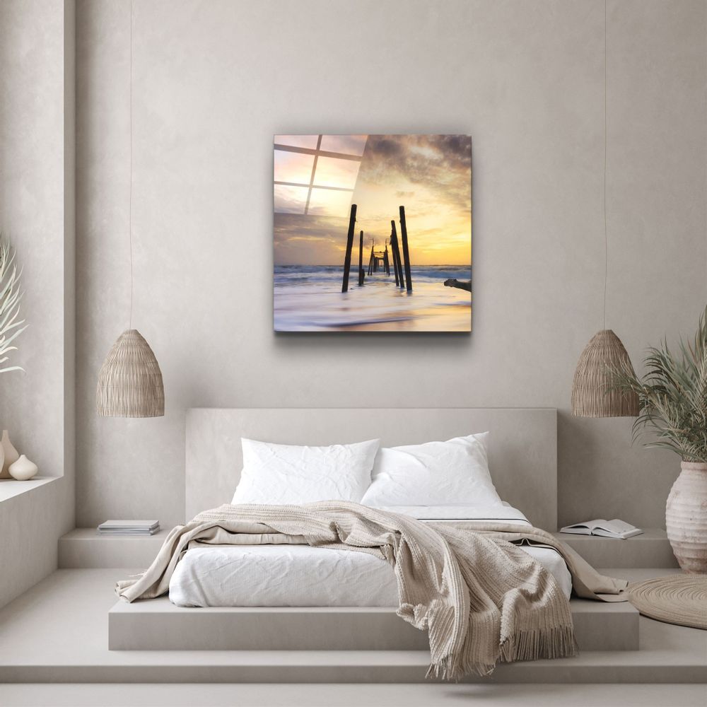 Autres décorations murales - ・"Palm Trees"・Glass Wall Art | Artdesigna Glass Printing Wall Arts. - ARTDESIGNA