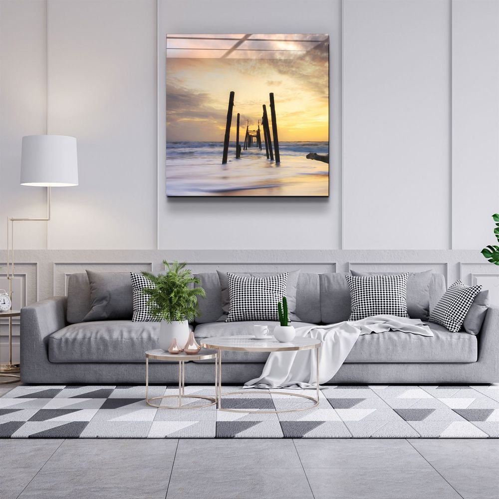 Autres décorations murales - ・"Palm Trees"・Glass Wall Art | Artdesigna Glass Printing Wall Arts. - ARTDESIGNA