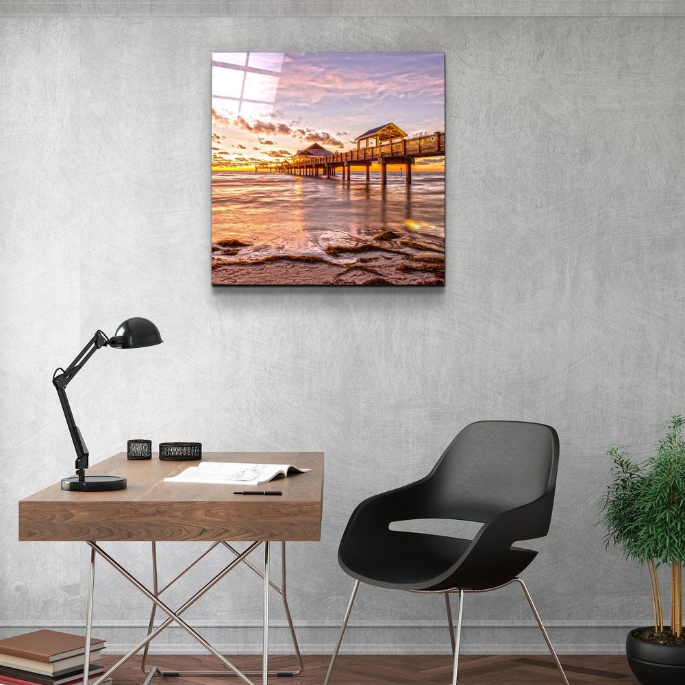 Autres décorations murales - ・"Lake"・Glass Wall Art | Artdesigna Glass Printing Wall Arts. - ARTDESIGNA