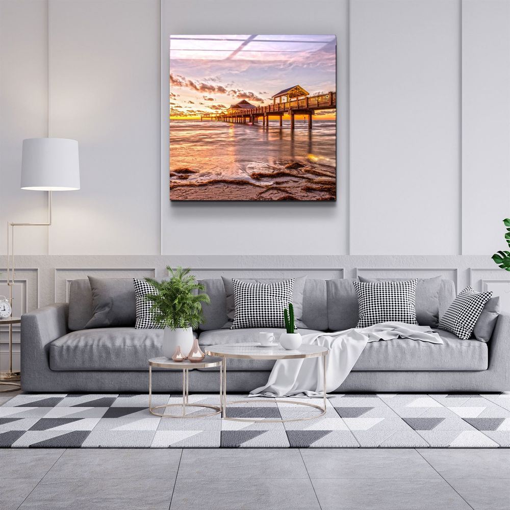 Autres décorations murales - ・"Lake"・Glass Wall Art | Artdesigna Glass Printing Wall Arts. - ARTDESIGNA