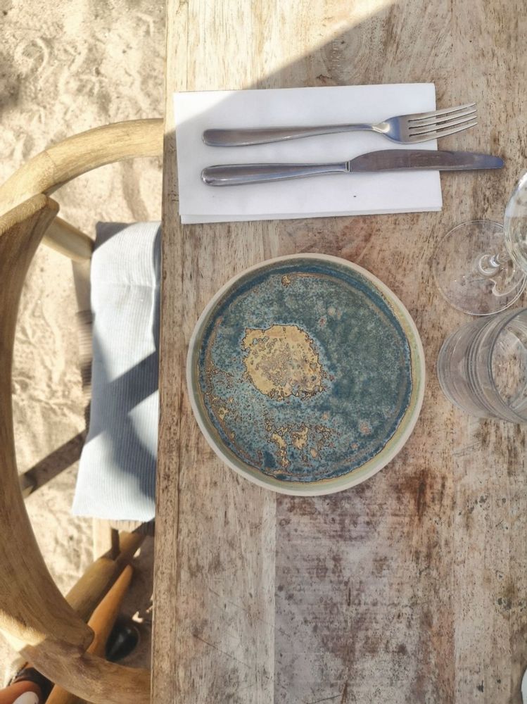 Everyday plates - FLAT BIG PLATE - PONZA - DI VINCENZO POUJOULA