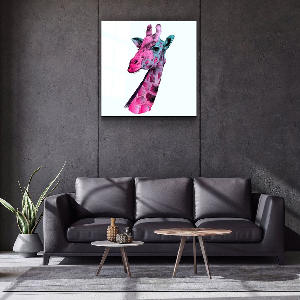 Other wall decoration - ・"Bay Giraffe"・Glass Wall Art | Artdesigna Glass Printing Wall Arts. - ARTDESIGNA