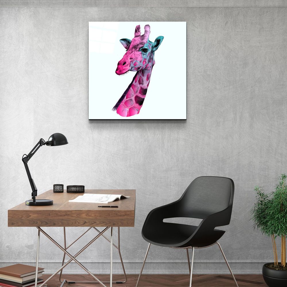 Other wall decoration - ・"Bay Giraffe"・Glass Wall Art | Artdesigna Glass Printing Wall Arts. - ARTDESIGNA