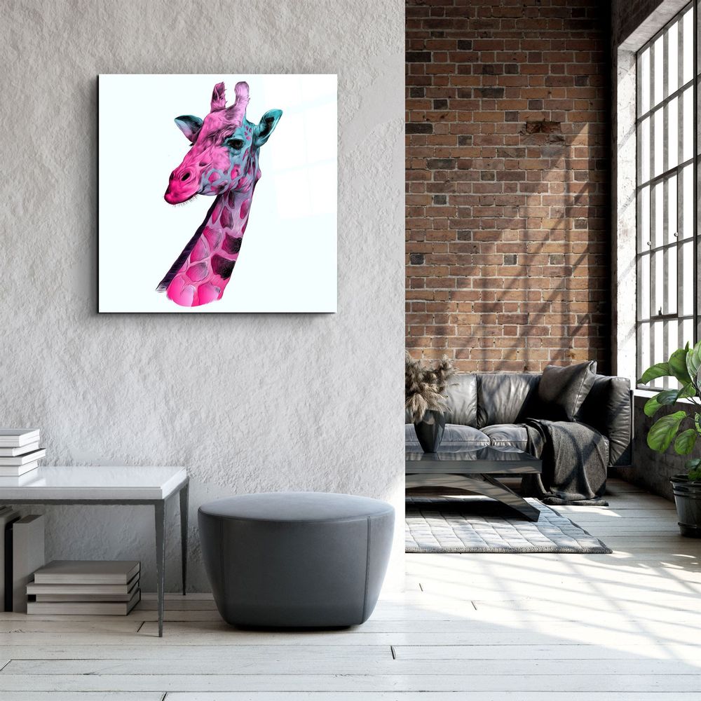 Other wall decoration - ・"Bay Giraffe"・Glass Wall Art | Artdesigna Glass Printing Wall Arts. - ARTDESIGNA