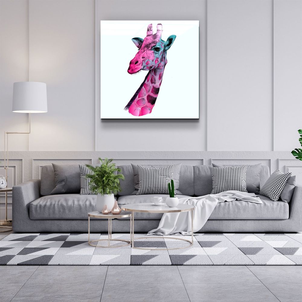 Other wall decoration - ・"Bay Giraffe"・Glass Wall Art | Artdesigna Glass Printing Wall Arts. - ARTDESIGNA