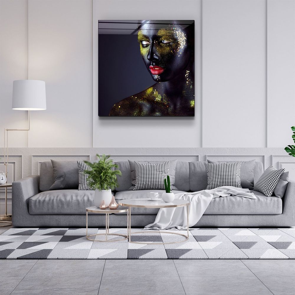 Autres décorations murales - ・"Floral Yellow"・Glass Wall Art | Artdesigna Glass Printing Wall Arts. - ARTDESIGNA