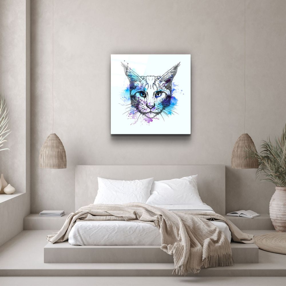 Autres décorations murales - ・"Shimmering Yoga"・Glass Wall Art | Artdesigna Glass Printing Wall Arts. - ARTDESIGNA