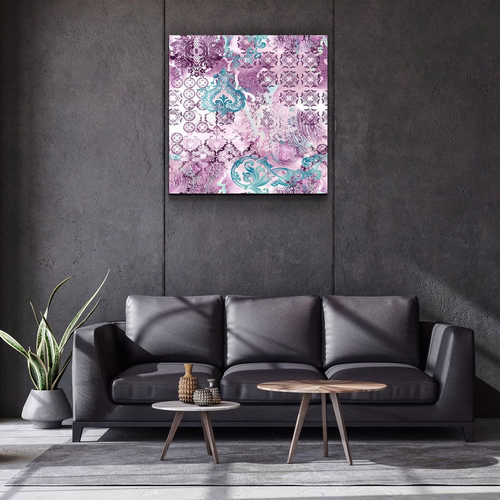 Other wall decoration - ・"Green Flower"・Glass Wall Art | Artdesigna Glass Printing Wall Arts. - ARTDESIGNA
