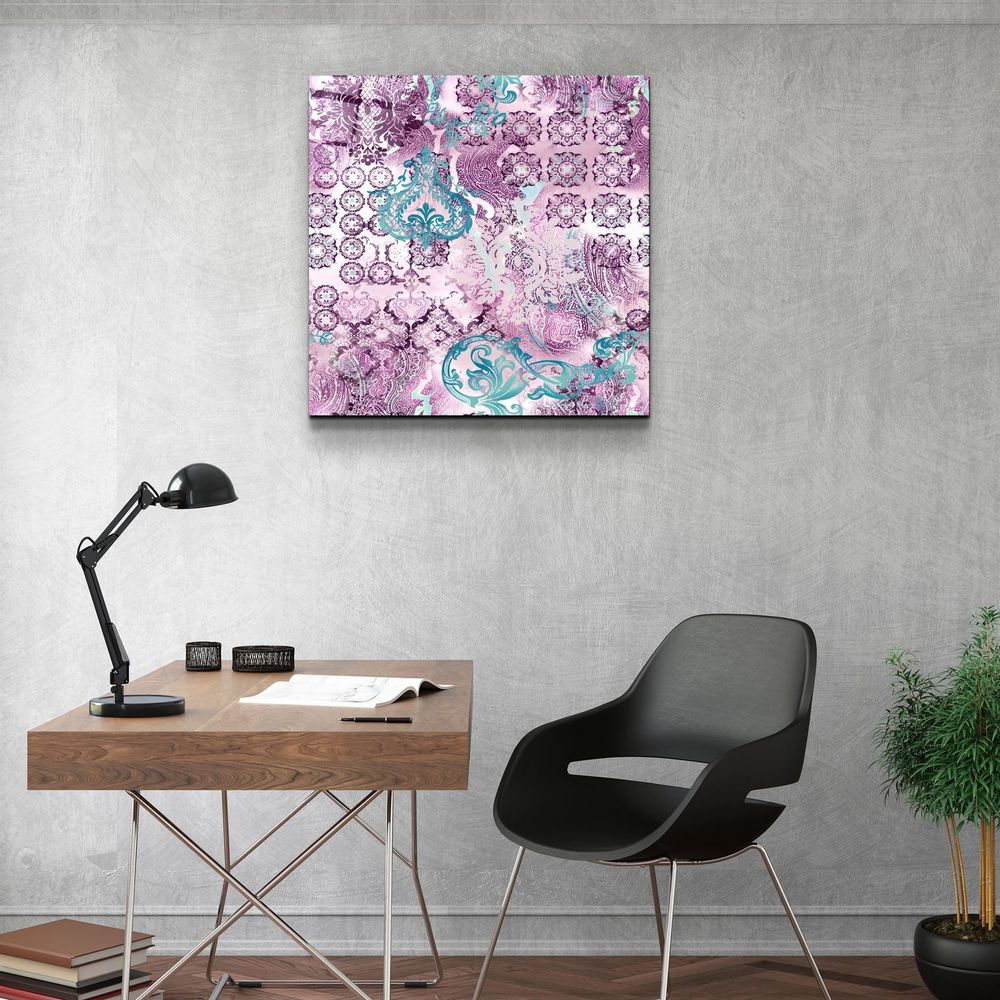 Other wall decoration - ・"Green Flower"・Glass Wall Art | Artdesigna Glass Printing Wall Arts. - ARTDESIGNA
