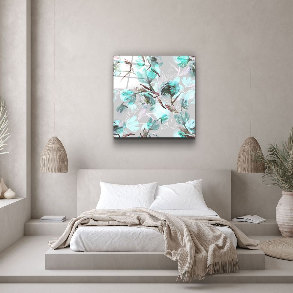 Autres décorations murales - ・"Red Bird"・Glass Wall Art | Artdesigna Glass Printing Wall Arts. - ARTDESIGNA