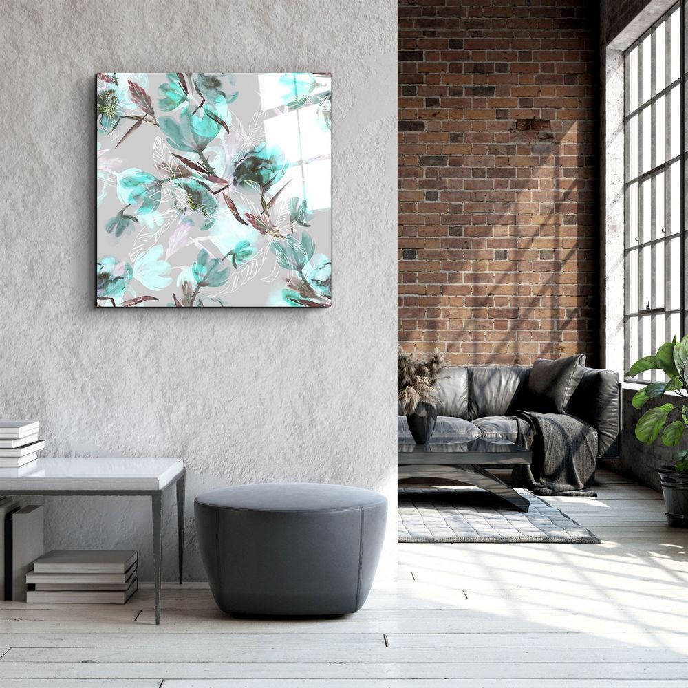 Autres décorations murales - ・"Red Bird"・Glass Wall Art | Artdesigna Glass Printing Wall Arts. - ARTDESIGNA