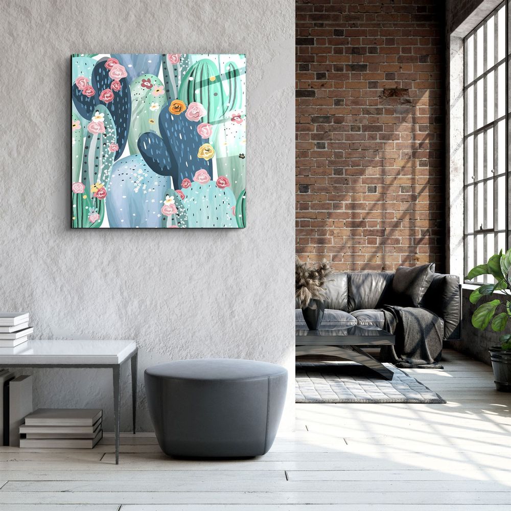 Other wall decoration - ・"Pink flower"・Glass Wall Art | Artdesigna Glass Printing Wall Arts. - ARTDESIGNA