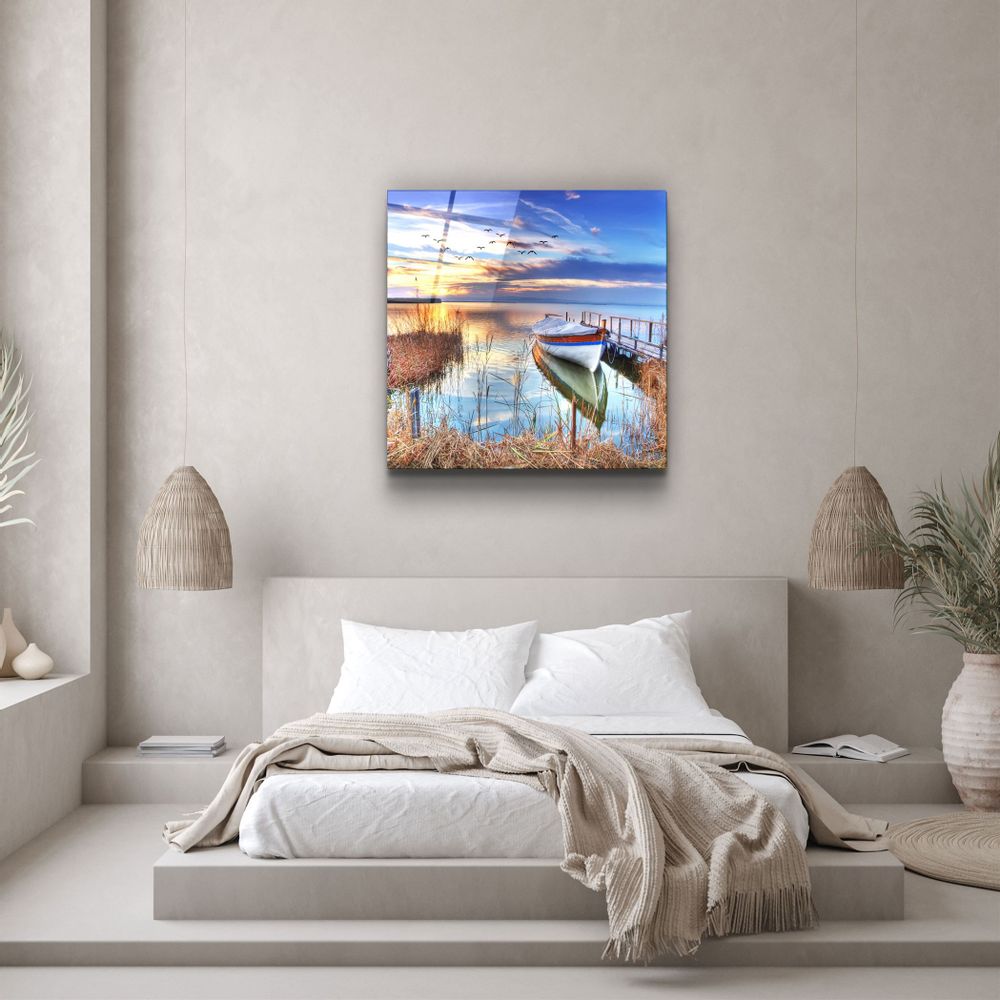 Other wall decoration - ・"Sunset Landscape"・Glass Wall Art | Artdesigna Glass Printing Wall Arts. - ARTDESIGNA
