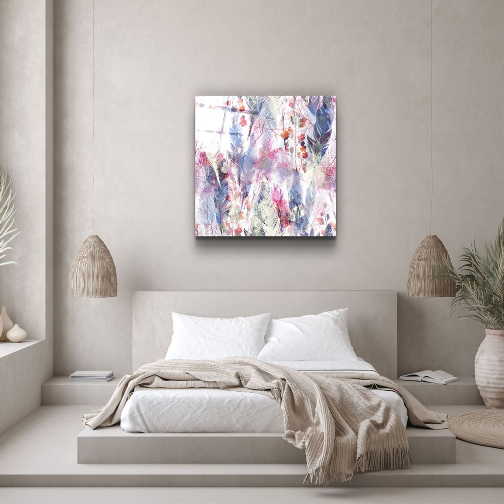 Other wall decoration - ・"Tropical Leaves"・Glass Wall Art | Artdesigna Glass Printing Wall Arts. - ARTDESIGNA