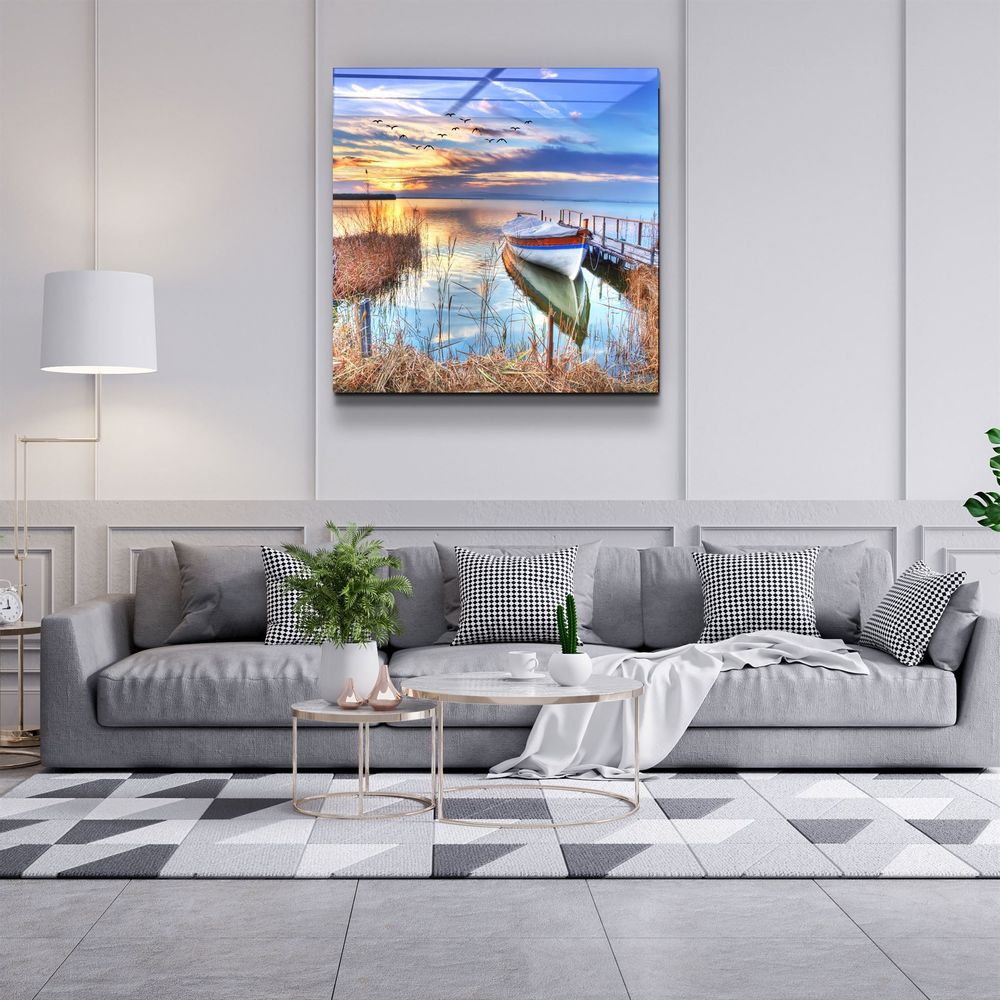 Other wall decoration - ・"Sunset Landscape"・Glass Wall Art | Artdesigna Glass Printing Wall Arts. - ARTDESIGNA