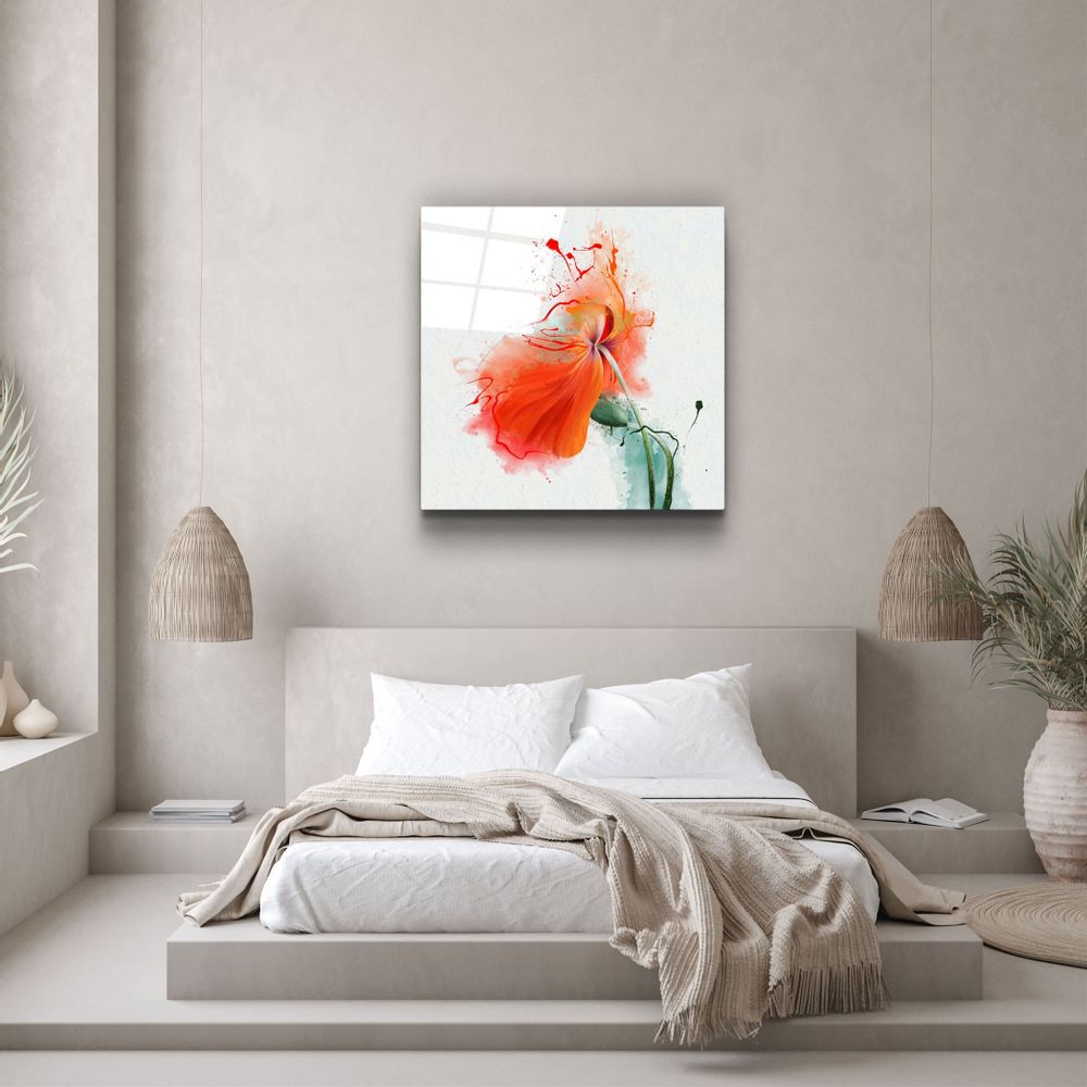 Other wall decoration - ・"Tropical Leaves"・Glass Wall Art | Artdesigna Glass Printing Wall Arts. - ARTDESIGNA