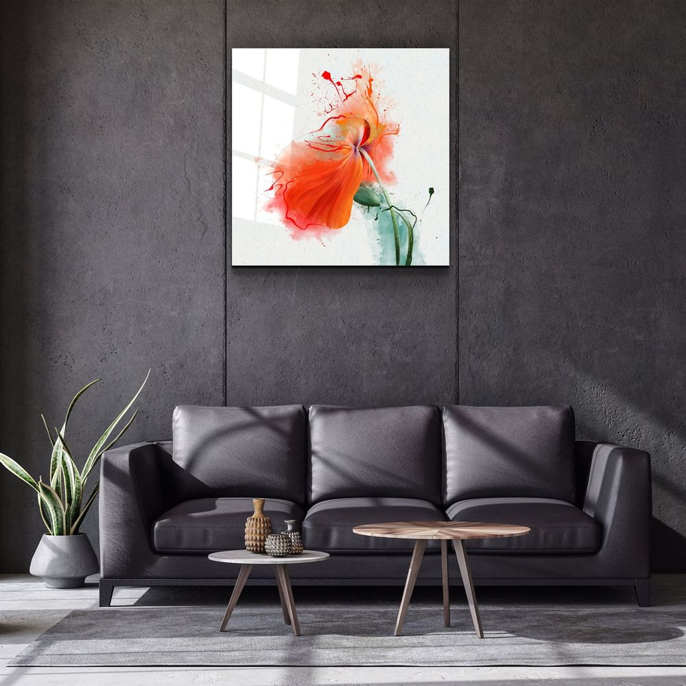 Other wall decoration - ・"Tropical Leaves"・Glass Wall Art | Artdesigna Glass Printing Wall Arts. - ARTDESIGNA