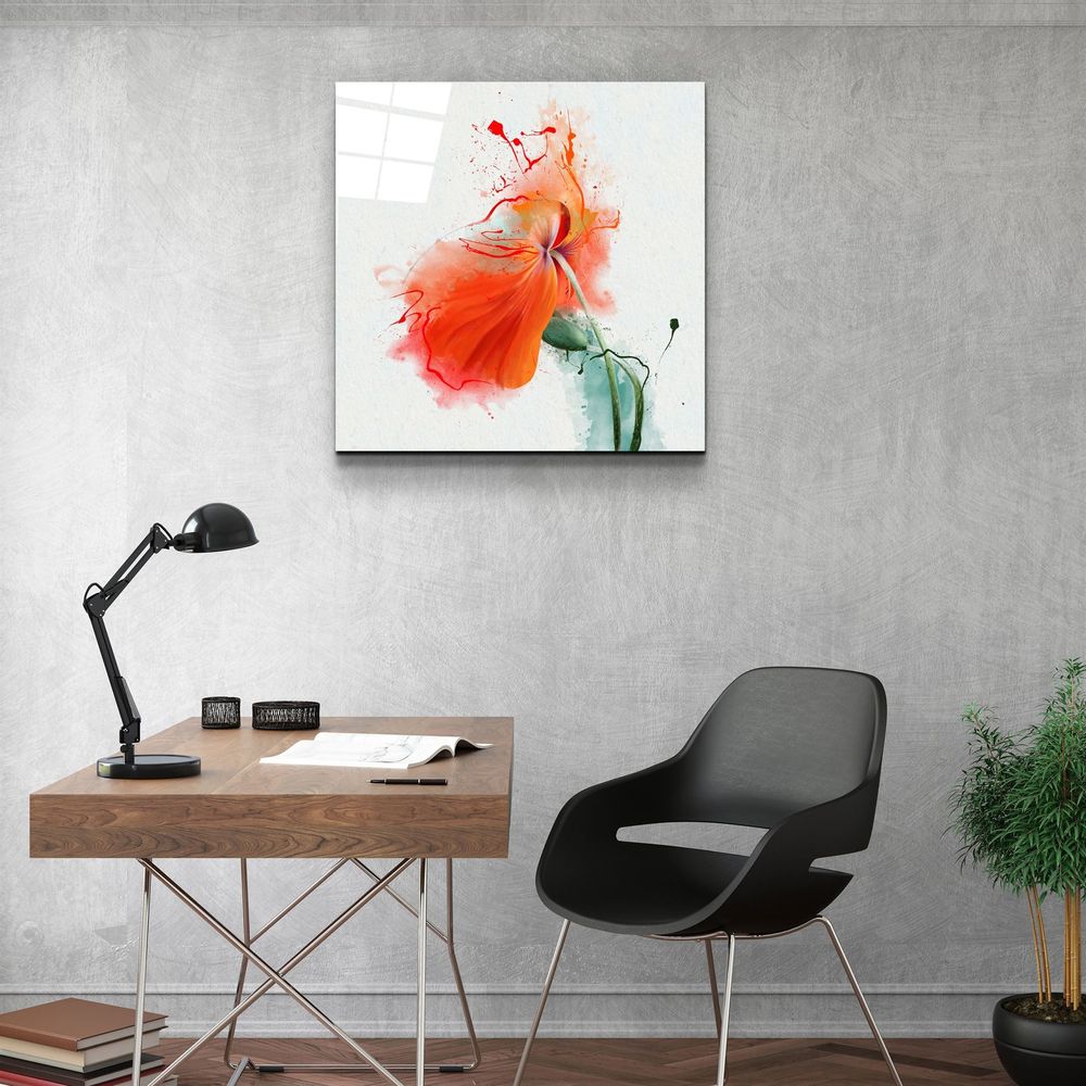 Other wall decoration - ・"Tropical Leaves"・Glass Wall Art | Artdesigna Glass Printing Wall Arts. - ARTDESIGNA