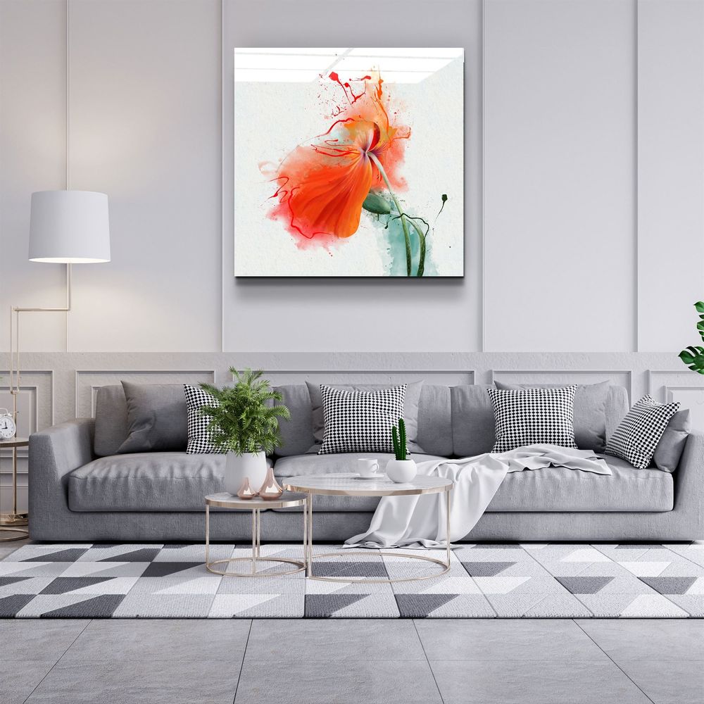 Other wall decoration - ・"Tropical Leaves"・Glass Wall Art | Artdesigna Glass Printing Wall Arts. - ARTDESIGNA