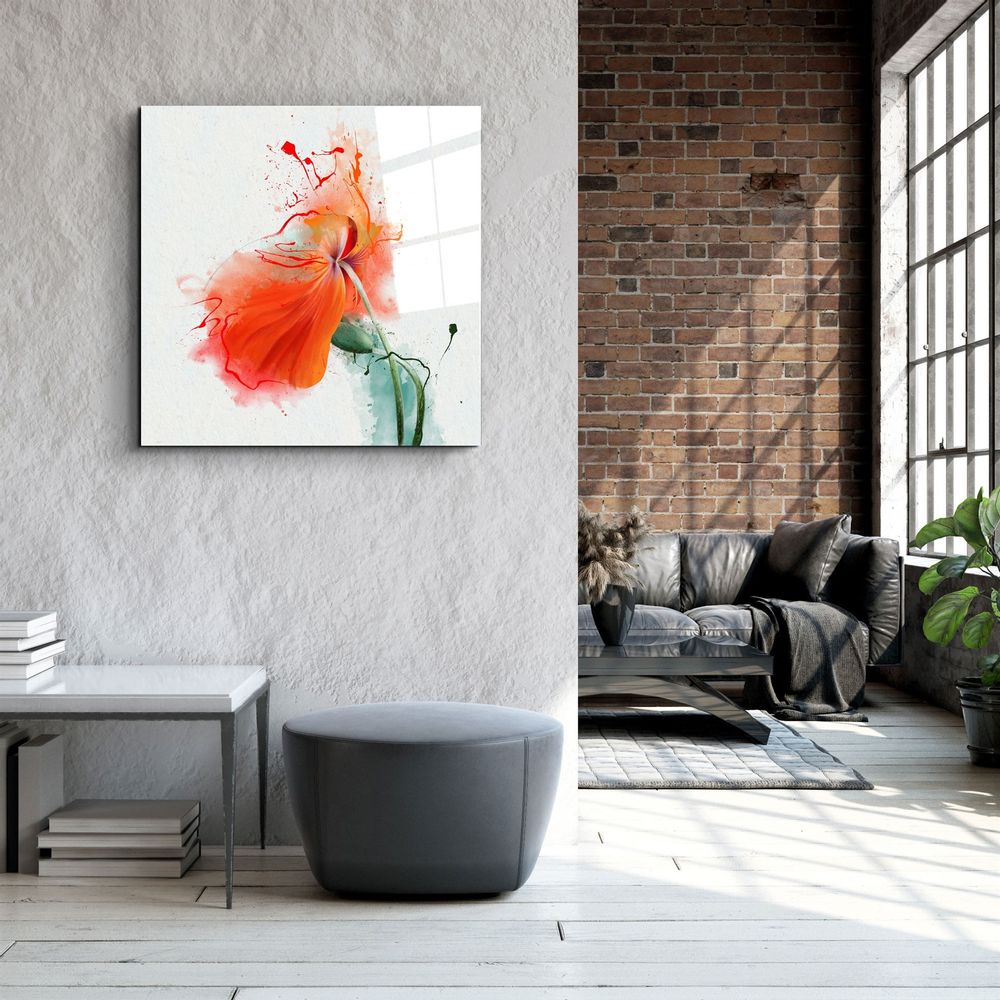 Other wall decoration - ・"Tropical Leaves"・Glass Wall Art | Artdesigna Glass Printing Wall Arts. - ARTDESIGNA