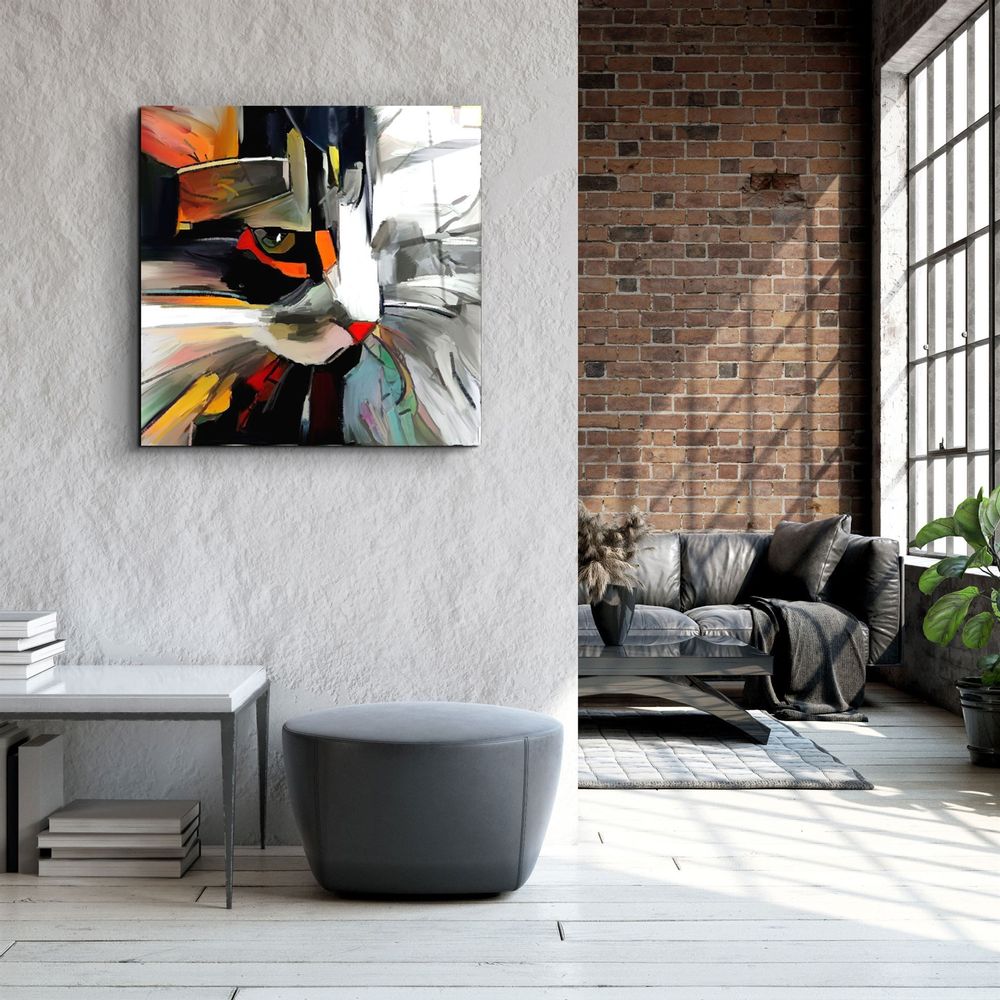 Autres décorations murales - ・"Blue Flower"・Glass Wall Art | Artdesigna Glass Printing Wall Arts. - ARTDESIGNA