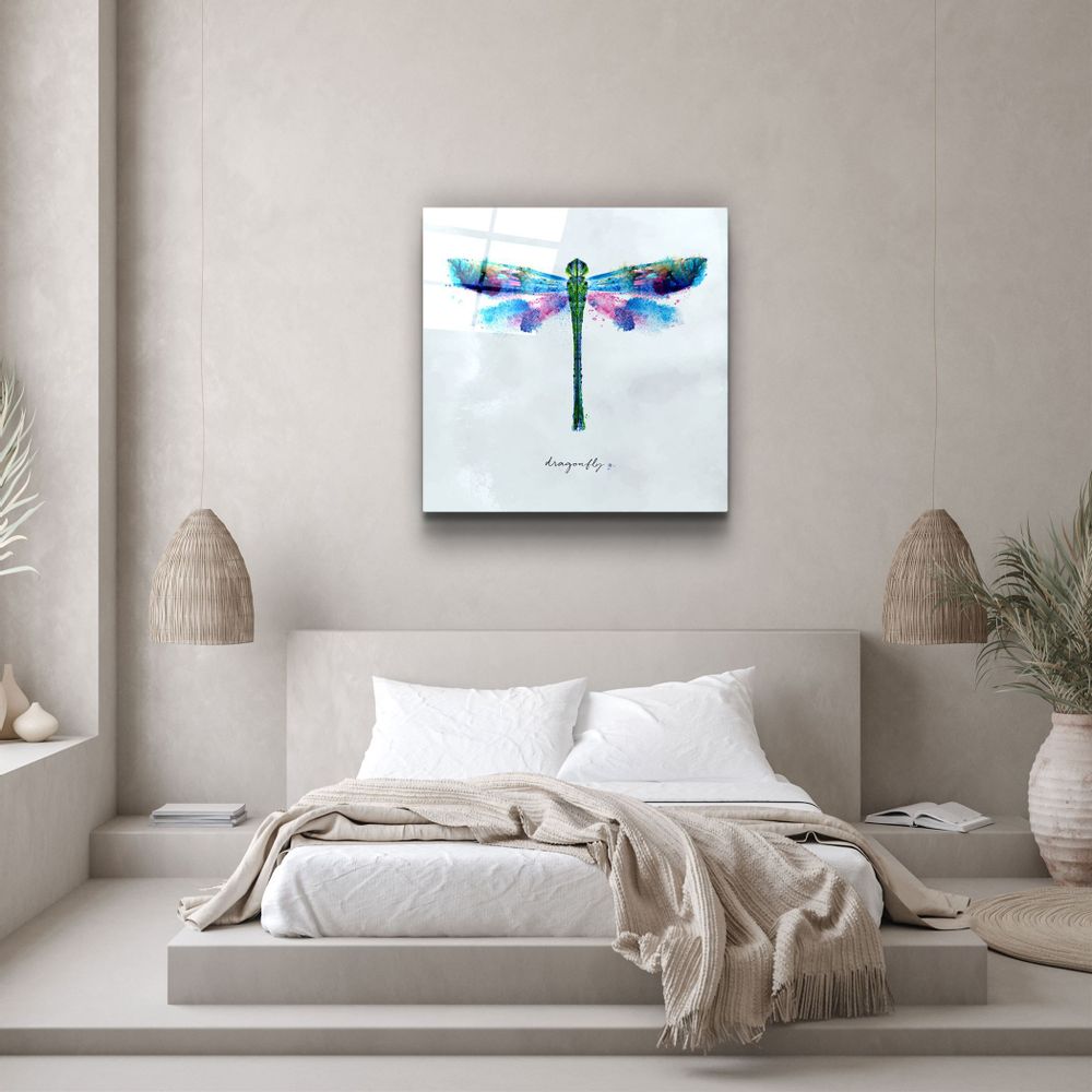 Autres décorations murales - ."Feather Necklace". Glass Wall Art | Artdesigna Glass Printing Wall Arts. - ARTDESIGNA