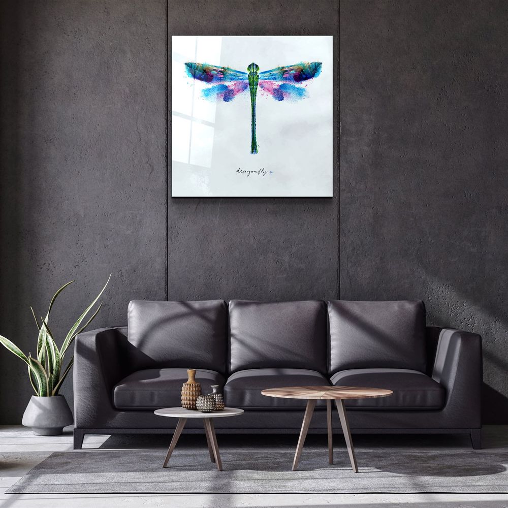 Autres décorations murales - ."Feather Necklace". Glass Wall Art | Artdesigna Glass Printing Wall Arts. - ARTDESIGNA