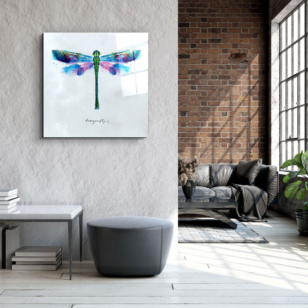 Autres décorations murales - ."Feather Necklace". Glass Wall Art | Artdesigna Glass Printing Wall Arts. - ARTDESIGNA