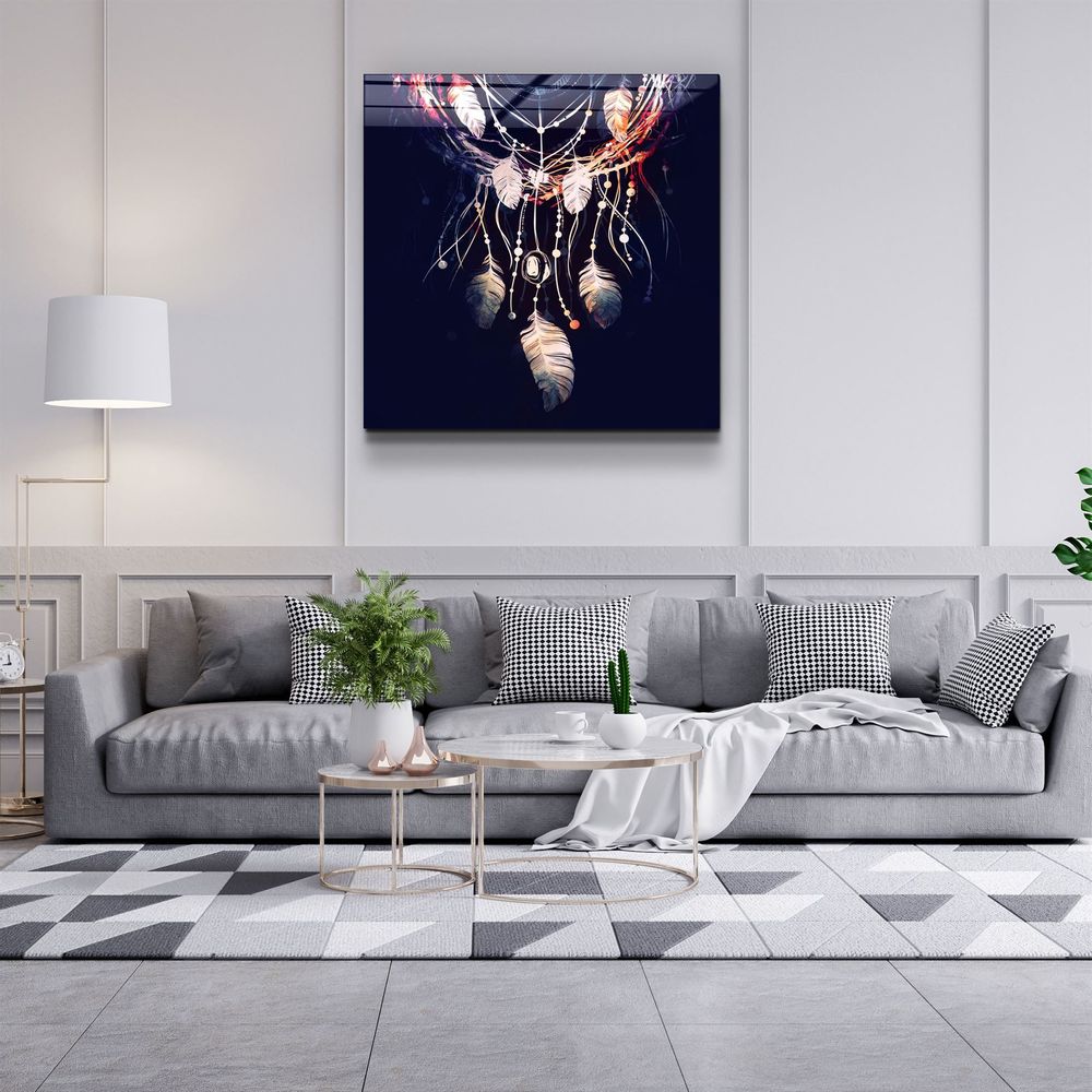 Autres décorations murales - ."Pastel Abstract 1". Glass Wall Art | Artdesigna Glass Printing Wall Arts. - ARTDESIGNA