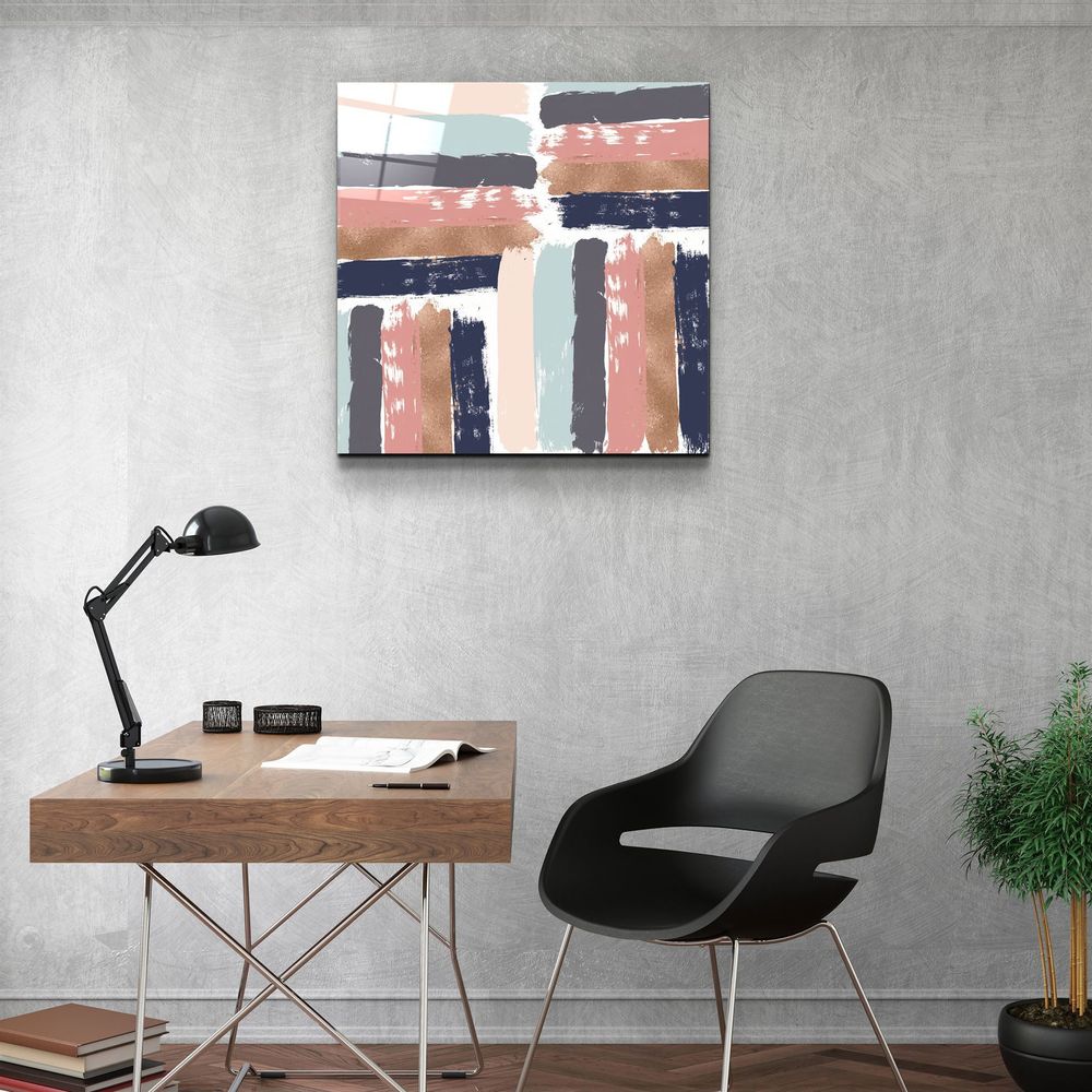 Other wall decoration - ."Moon Drops Gray". Glass Wall Art | Artdesigna Glass Printing Wall Arts. - ARTDESIGNA