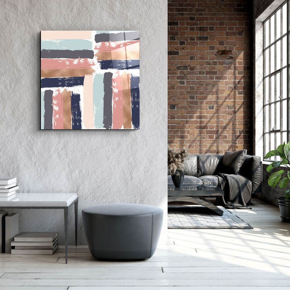 Other wall decoration - ."Moon Drops Gray". Glass Wall Art | Artdesigna Glass Printing Wall Arts. - ARTDESIGNA