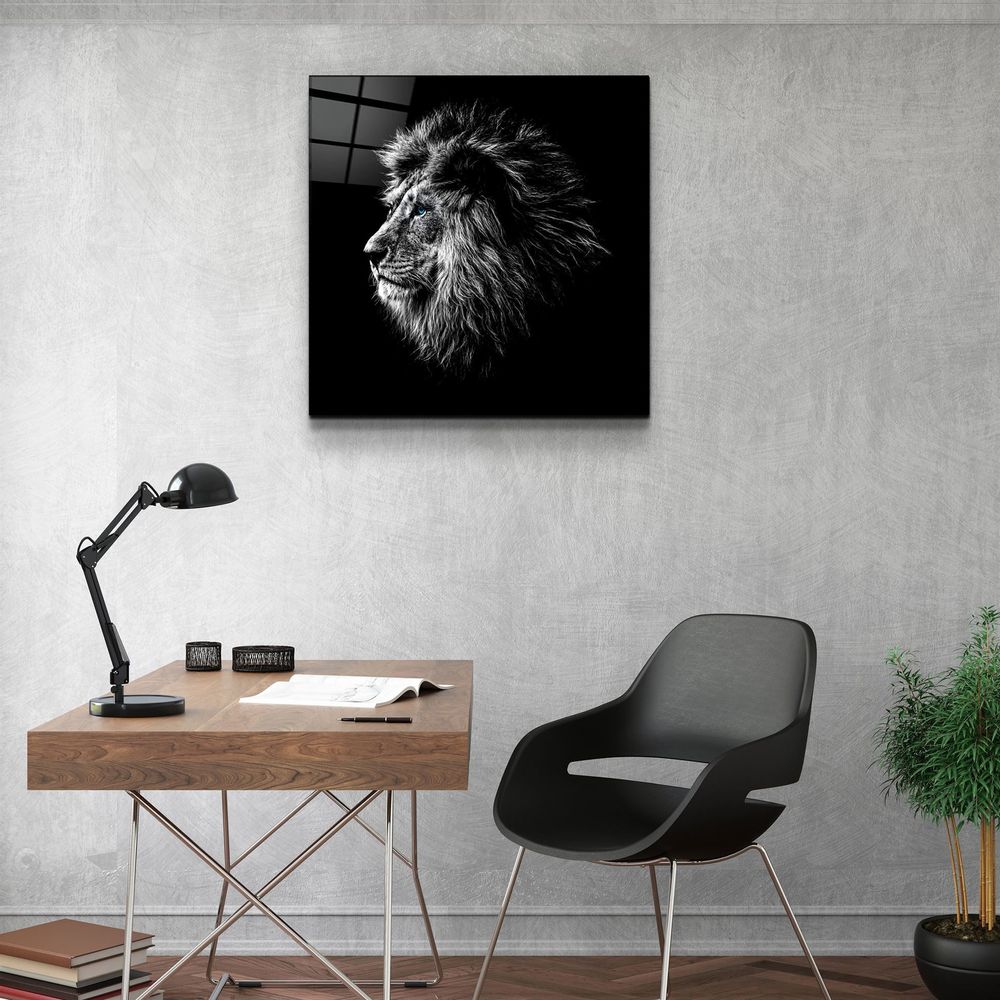 Autres décorations murales - ・"Lion"・Glass Wall Art | Artdesigna Glass Printing Wall Arts. - ARTDESIGNA