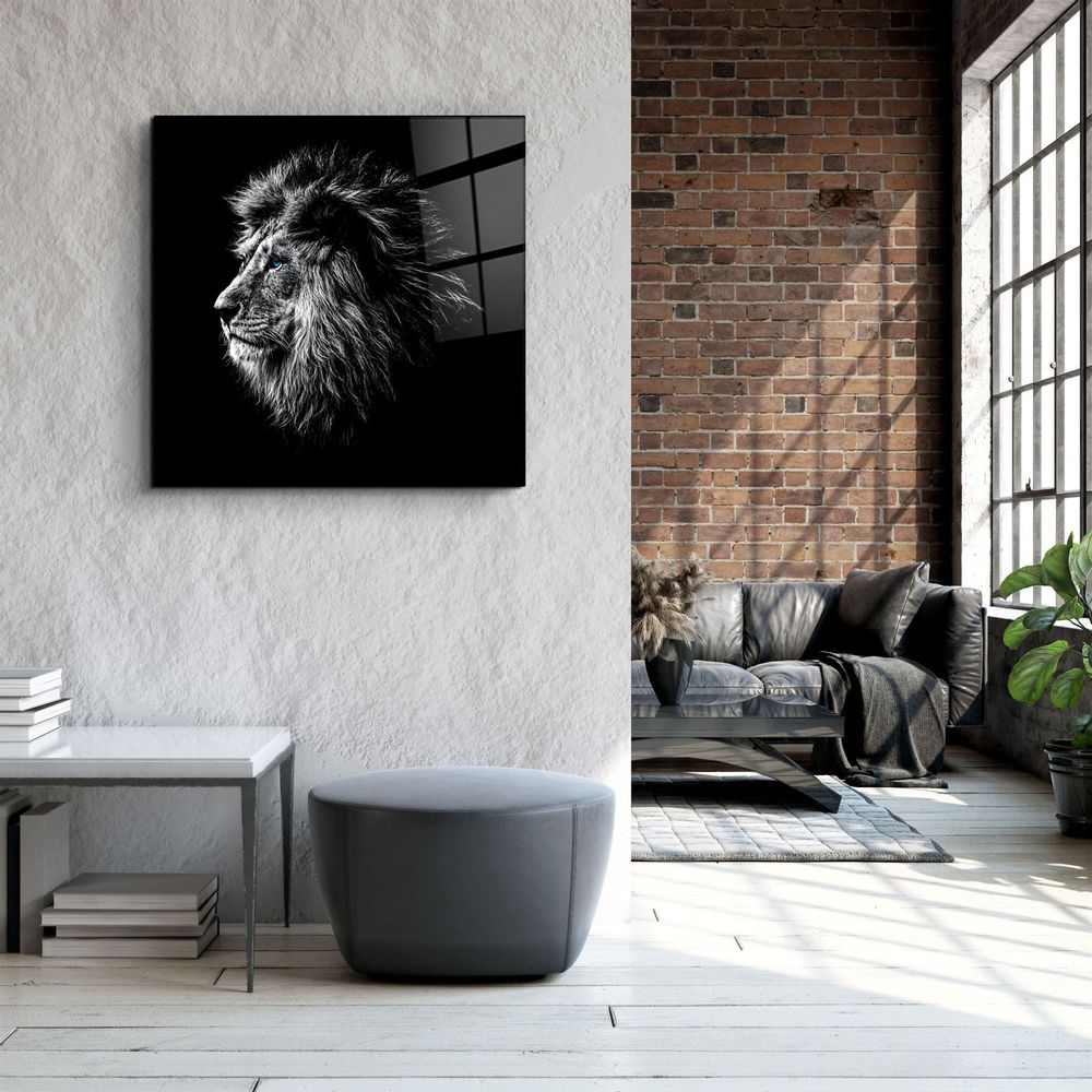Autres décorations murales - ・"Lion"・Glass Wall Art | Artdesigna Glass Printing Wall Arts. - ARTDESIGNA
