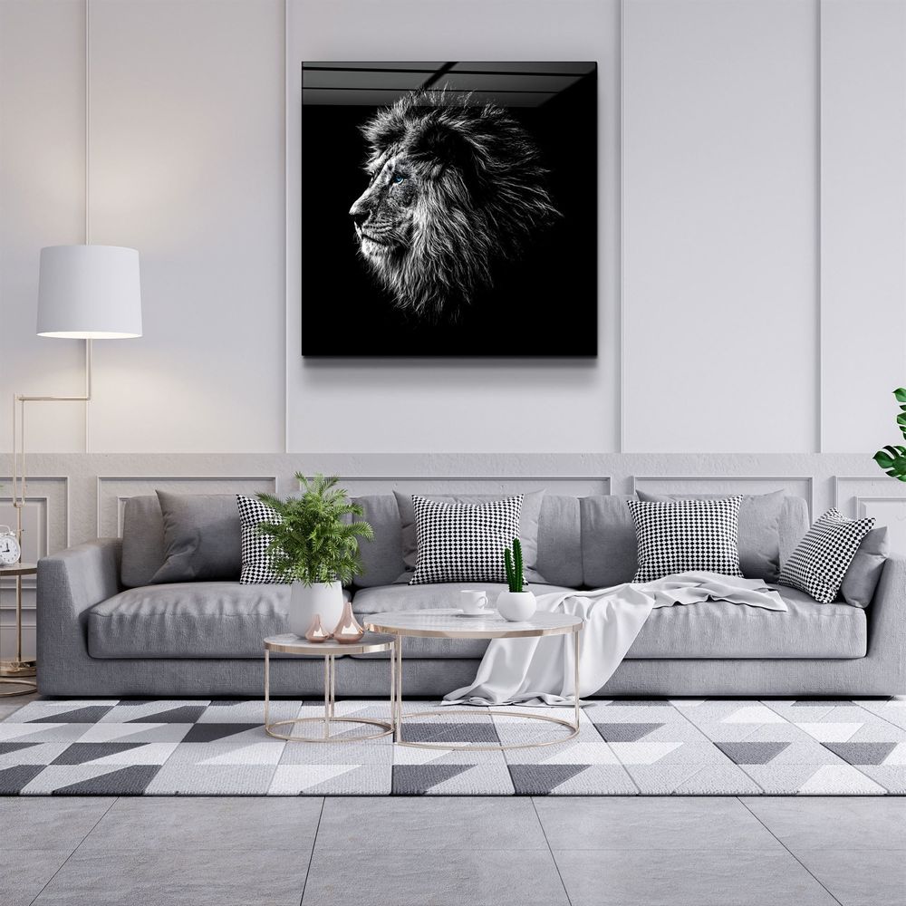 Autres décorations murales - ・"Lion"・Glass Wall Art | Artdesigna Glass Printing Wall Arts. - ARTDESIGNA