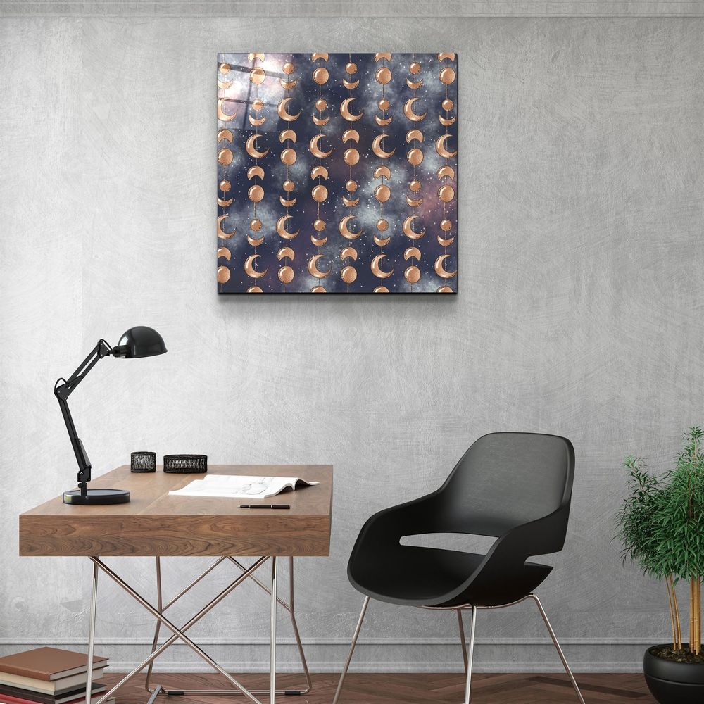 Autres décorations murales - ."Pastel Abstract 2". Glass Wall Art | Artdesigna Glass Printing Wall Arts. - ARTDESIGNA