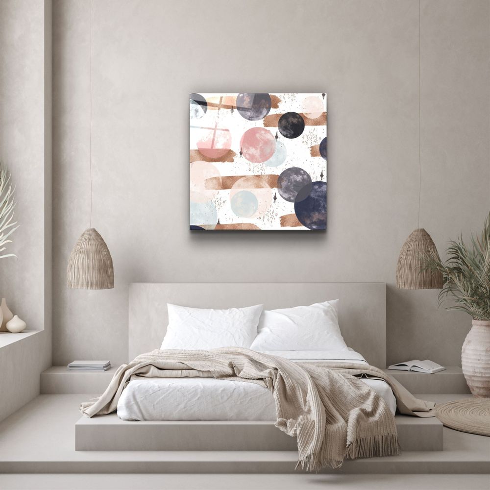 Autres décorations murales - ."Pastel Abstract 3". Glass Wall Art | Artdesigna Glass Printing Wall Arts. - ARTDESIGNA