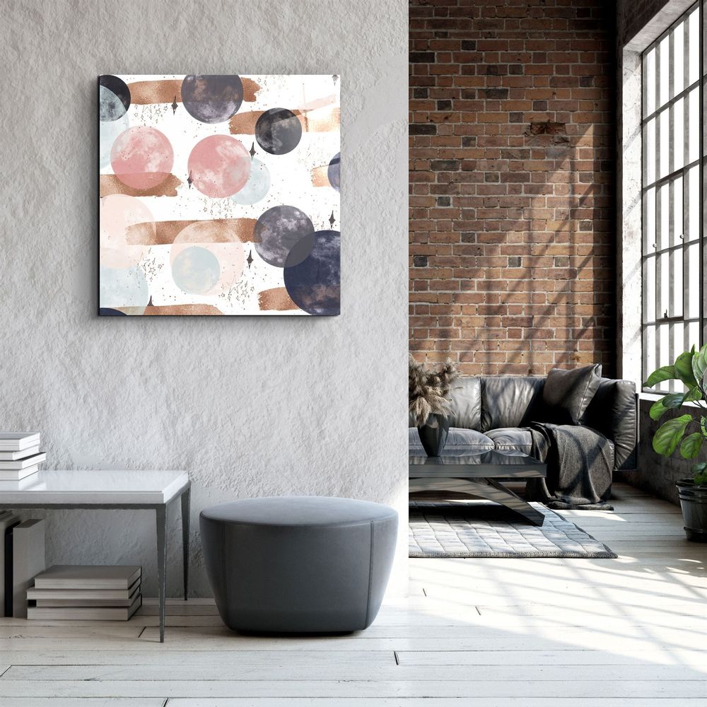 Autres décorations murales - ."Pastel Abstract 3". Glass Wall Art | Artdesigna Glass Printing Wall Arts. - ARTDESIGNA