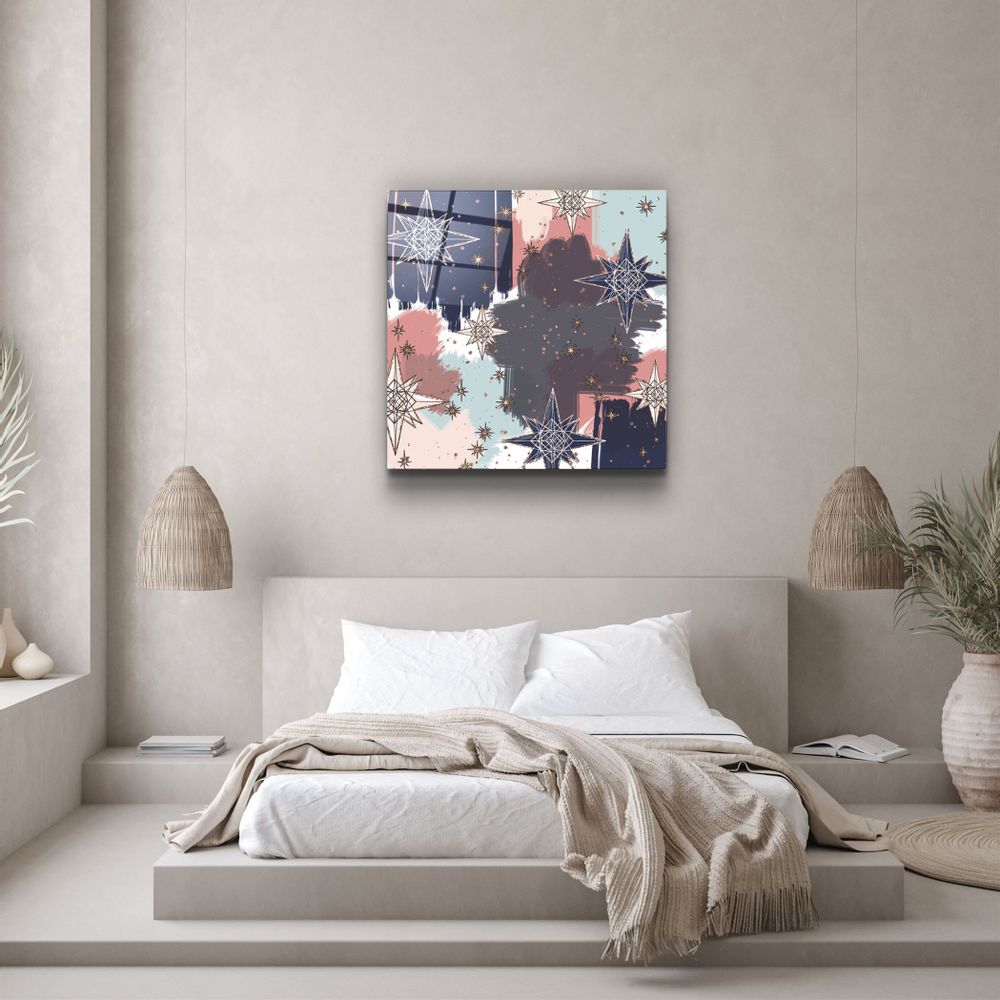 Autres décorations murales - ."Pastel Abstract 4". Glass Wall Art | Artdesigna Glass Printing Wall Arts. - ARTDESIGNA
