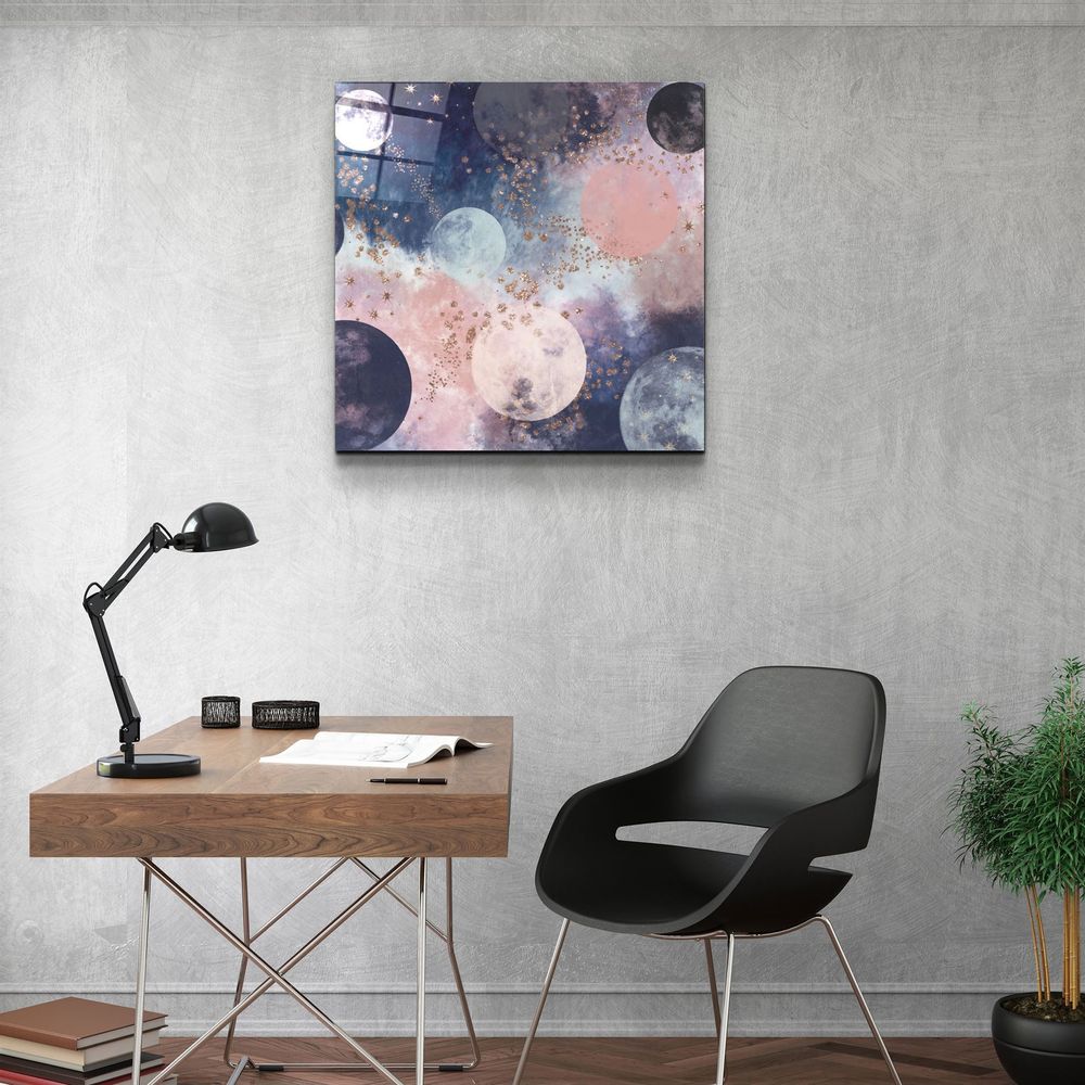 Other wall decoration - ."Pastel Abstract 5". Glass Wall Art | Artdesigna Glass Printing Wall Arts. - ARTDESIGNA