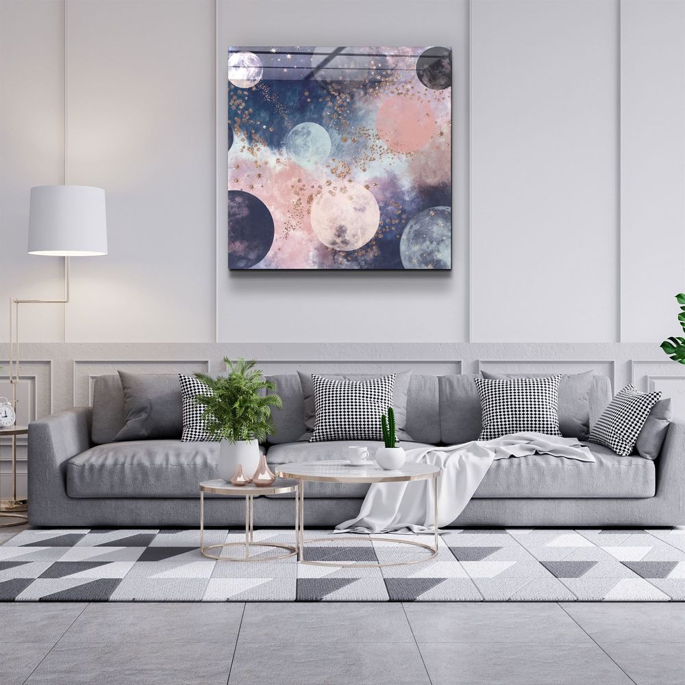 Other wall decoration - ."Pastel Abstract 5". Glass Wall Art | Artdesigna Glass Printing Wall Arts. - ARTDESIGNA
