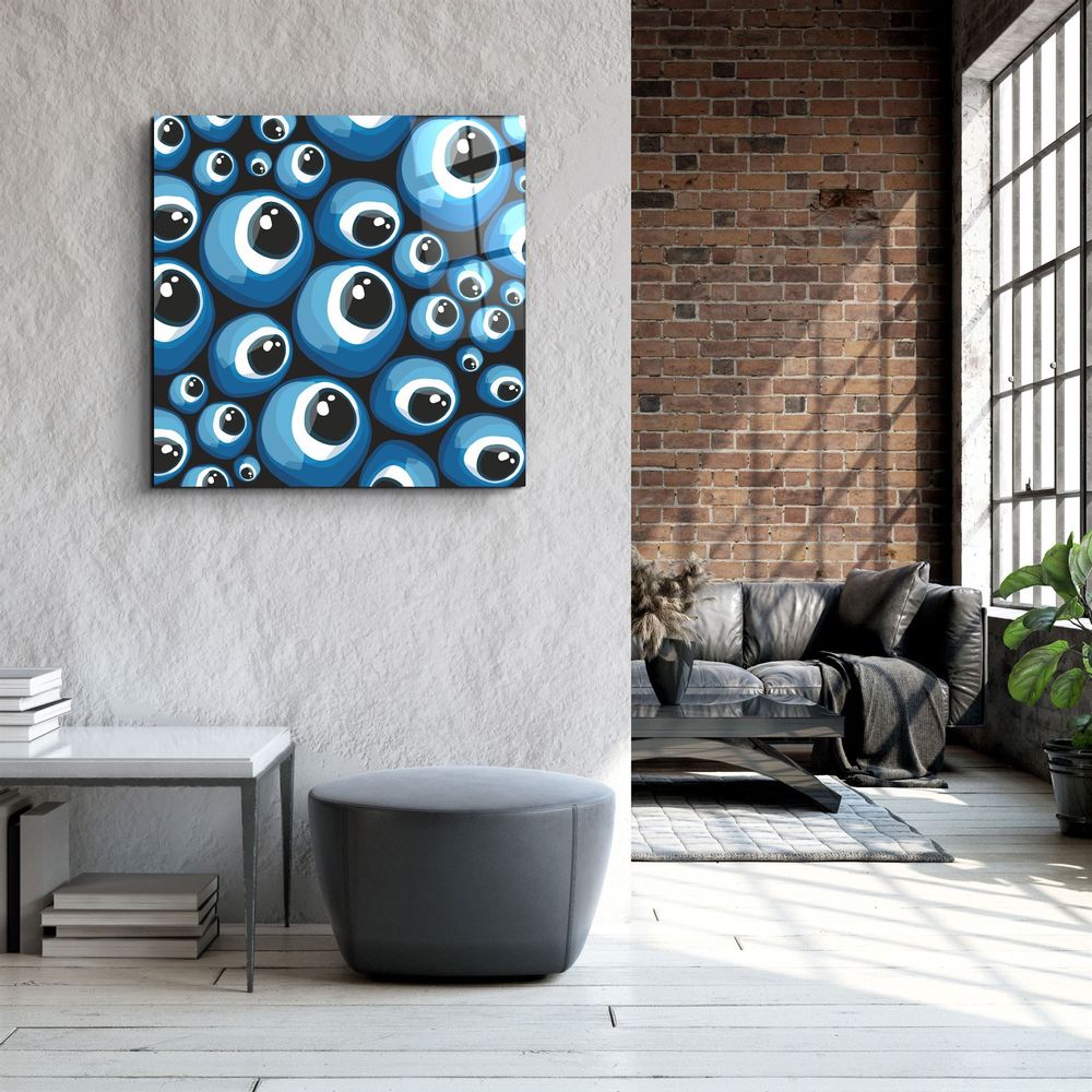 Other wall decoration - ・"Eyeballs"・Glass Wall Art | Artdesigna Glass Printing Wall Arts. - ARTDESIGNA