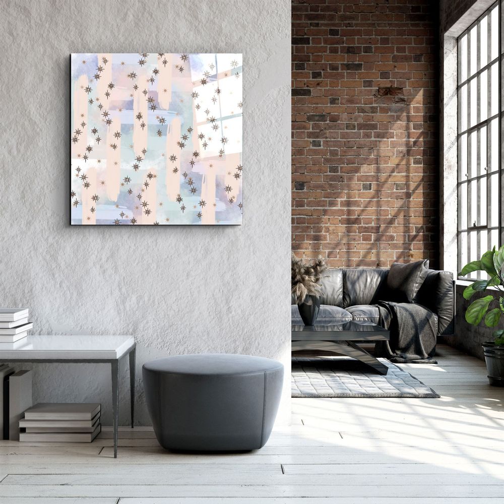 Other wall decoration - ."Pastel Abstract 6". Glass Wall Art | Artdesigna Glass Printing Wall Arts. - ARTDESIGNA