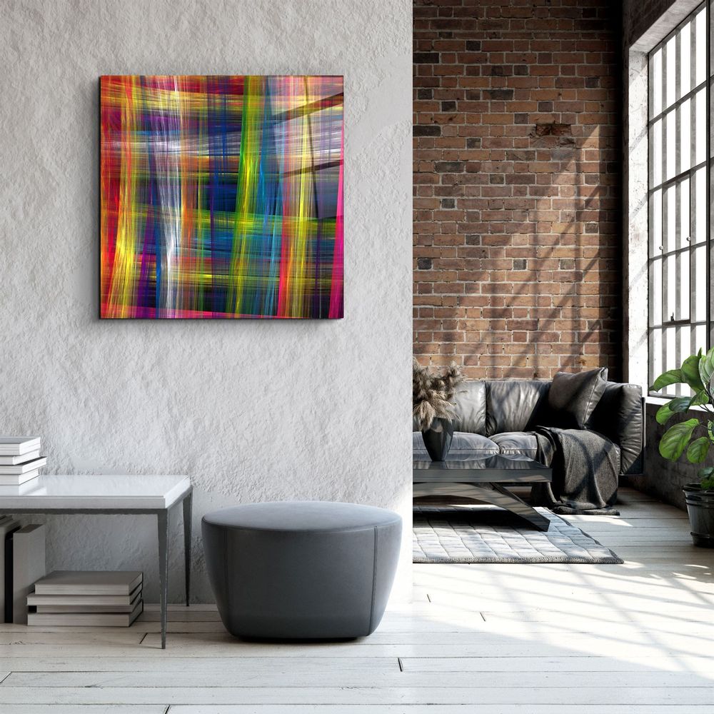 Other wall decoration - ・"Colorful Silk"・Glass Wall Art | Artdesigna Glass Printing Wall Arts. - ARTDESIGNA