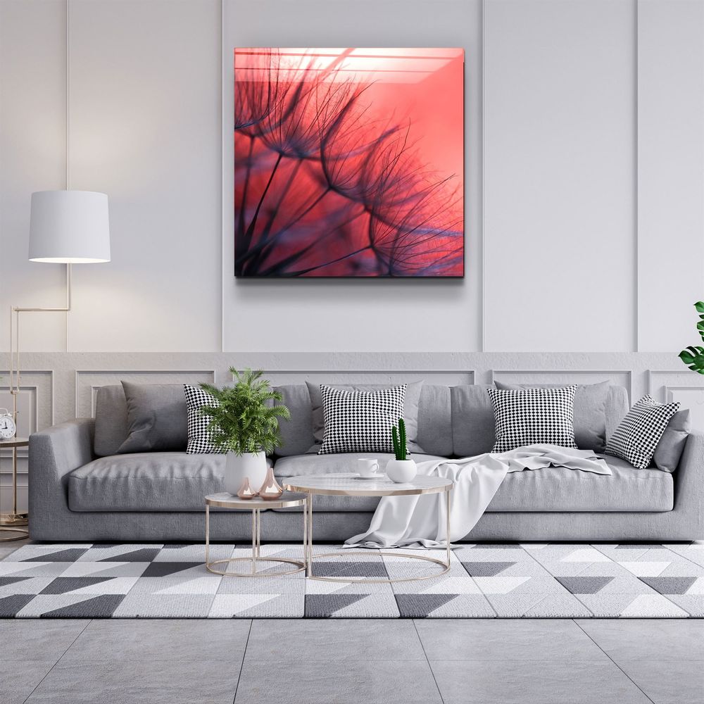 Other wall decoration - ・"Flower & Sunset"・Glass Wall Art | Artdesigna Glass Printing Wall Arts. - ARTDESIGNA