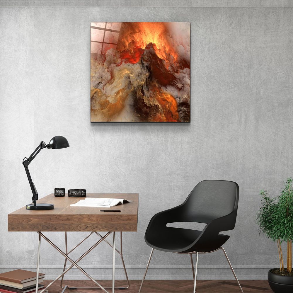 Autres décorations murales - ・"Lava"・Glass Wall Art | Artdesigna Glass Printing Wall Arts. - ARTDESIGNA