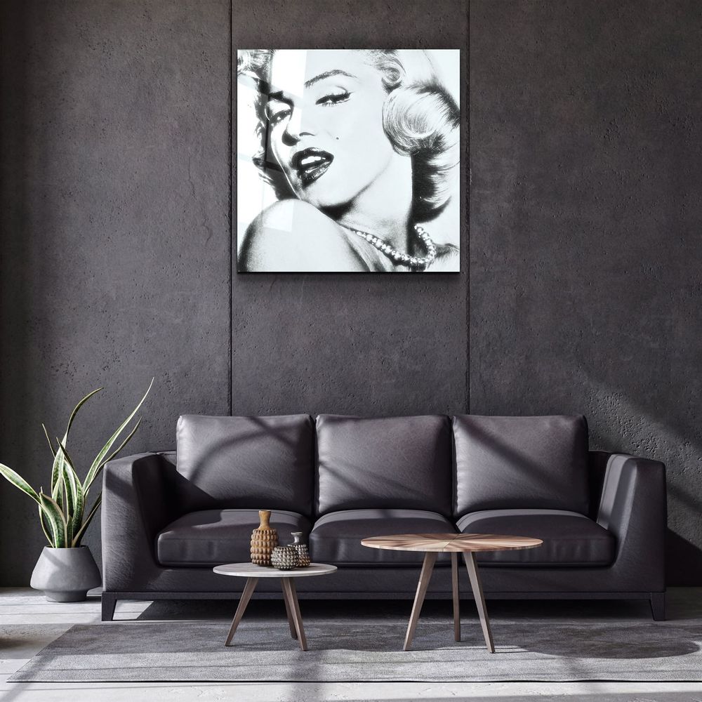 Autres décorations murales - ・"Marilyn Monroe"・Glass Wall Art | Artdesigna Glass Printing Wall Arts. - ARTDESIGNA