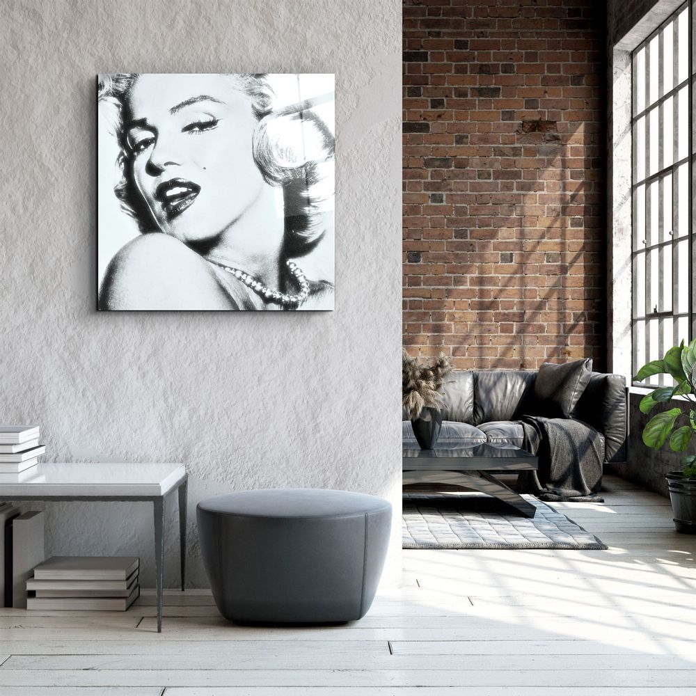 Autres décorations murales - ・"Marilyn Monroe"・Glass Wall Art | Artdesigna Glass Printing Wall Arts. - ARTDESIGNA