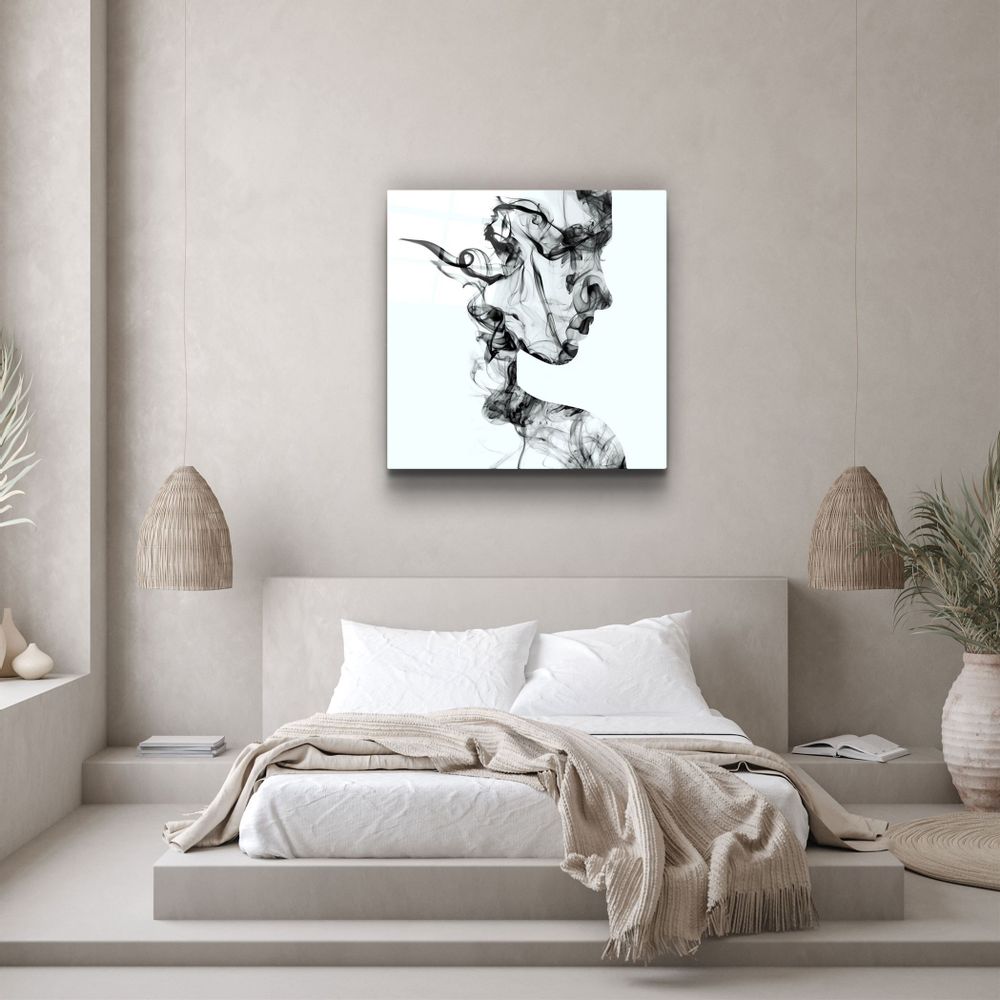 Autres décorations murales - ・"Smoky Lines"・Glass Wall Art | Artdesigna Glass Printing Wall Arts. - ARTDESIGNA