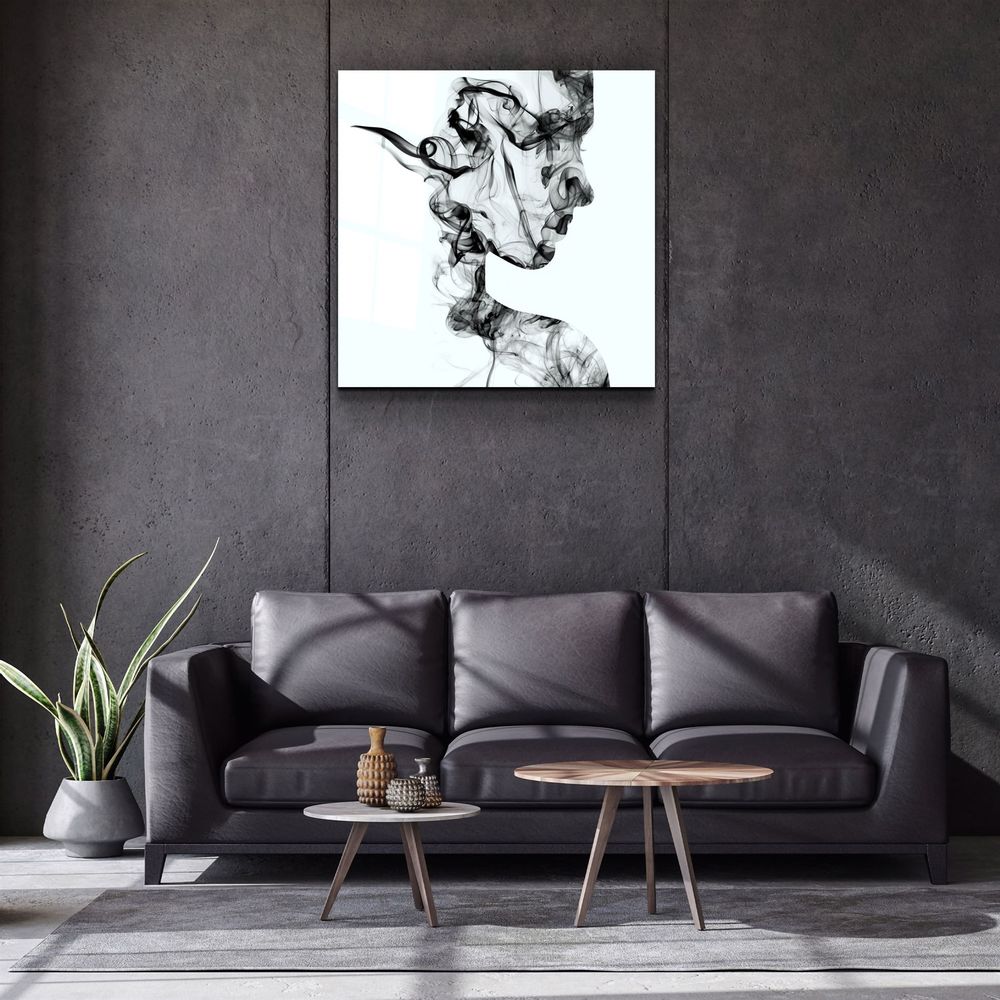 Autres décorations murales - ・"Smoky Lines"・Glass Wall Art | Artdesigna Glass Printing Wall Arts. - ARTDESIGNA